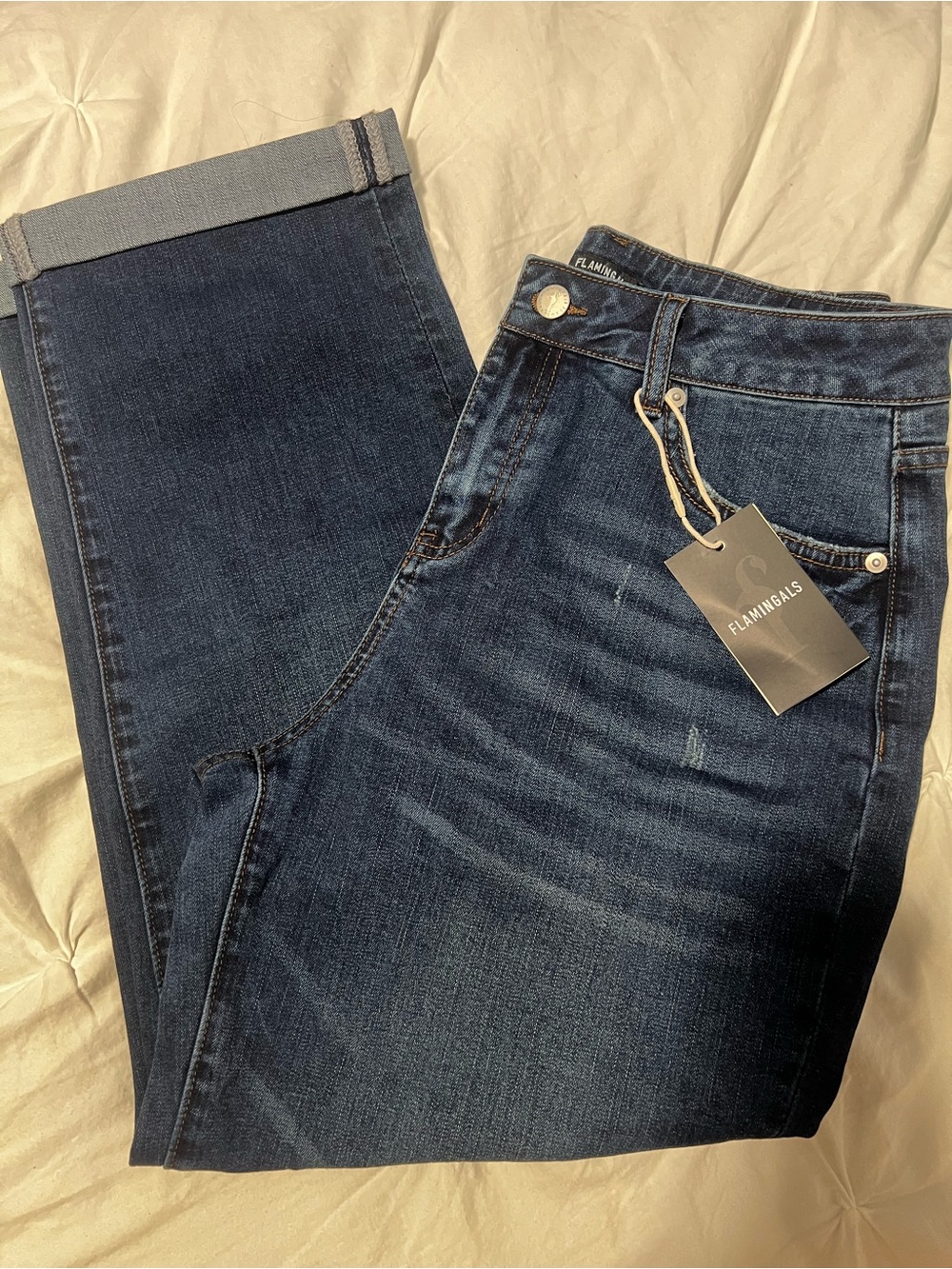 Flamingals Dark Blue Jeans - M